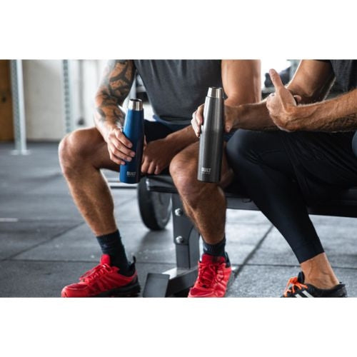 Dubbelwandige Thermosfles, 0.54 Liter, Antraciet - BUILT New York | Pe