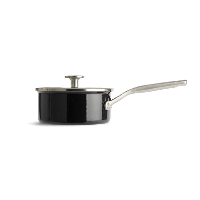 KitchenAid Steel Core Enamel Steelpan met deksel 16cm