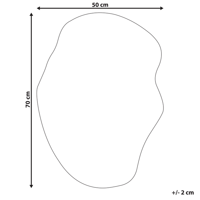 Beliani - FALAISE - Wandspiegel - Zilver  - Glas