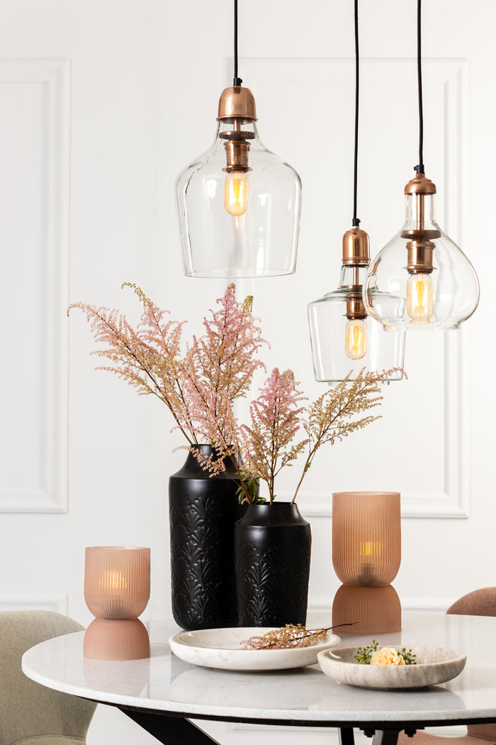 Light & Living Hanglamp Sage - Glas Koper- Ø23x37cm