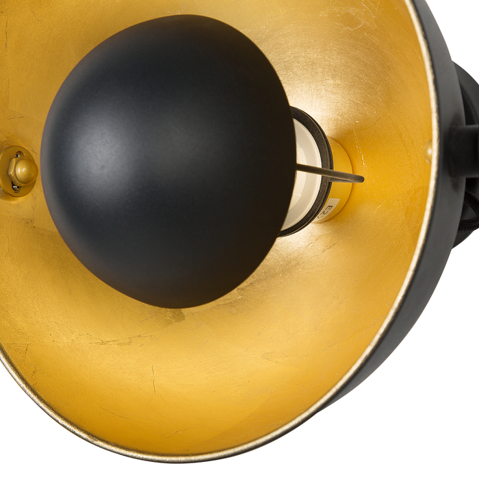 Beliani - THAMES - Wandlamp - Zwart - Metaal