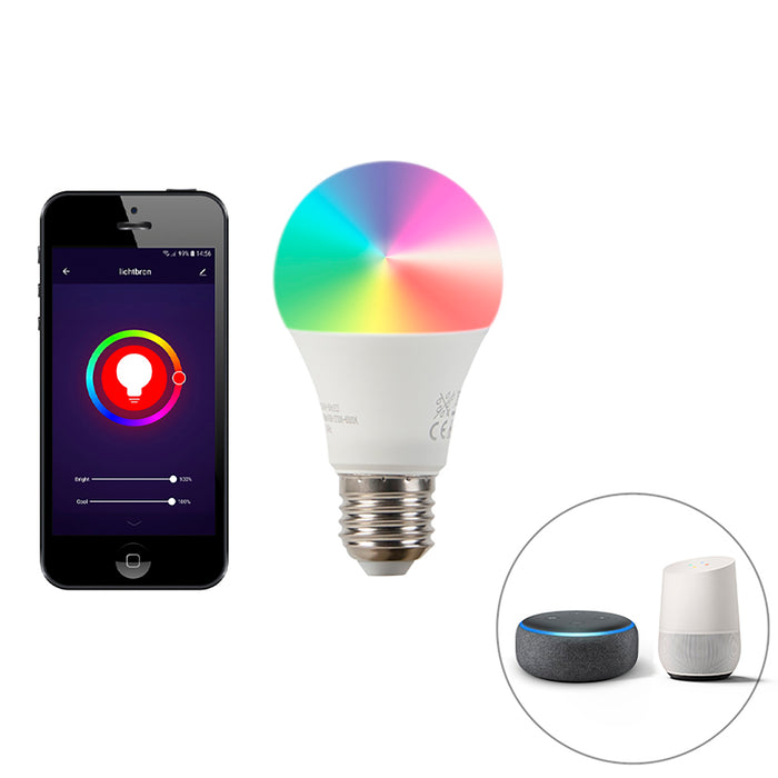 QAZQA Smart hanglamp goud 2-lichts incl. Wifi A60 - Botanica