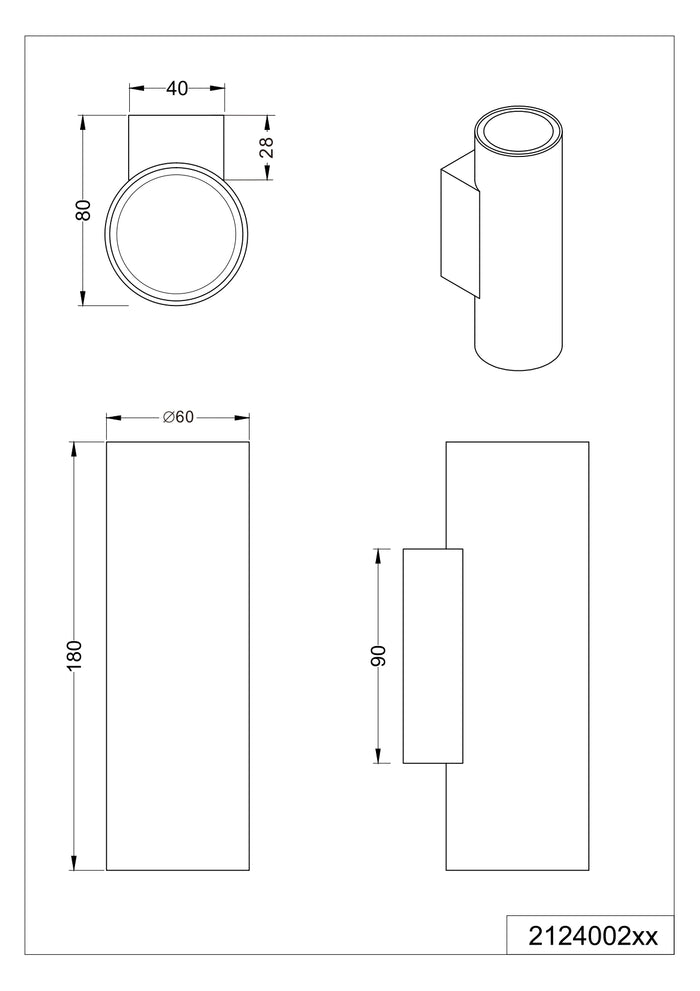 Trio Marley Wandlamp
