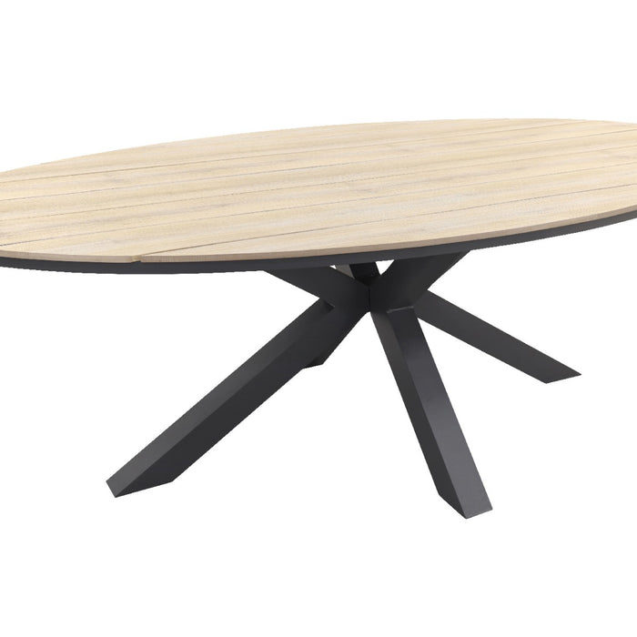 Garden Impressions Jasmine Natural|Edison 220x115 cm. - ovale tuinset