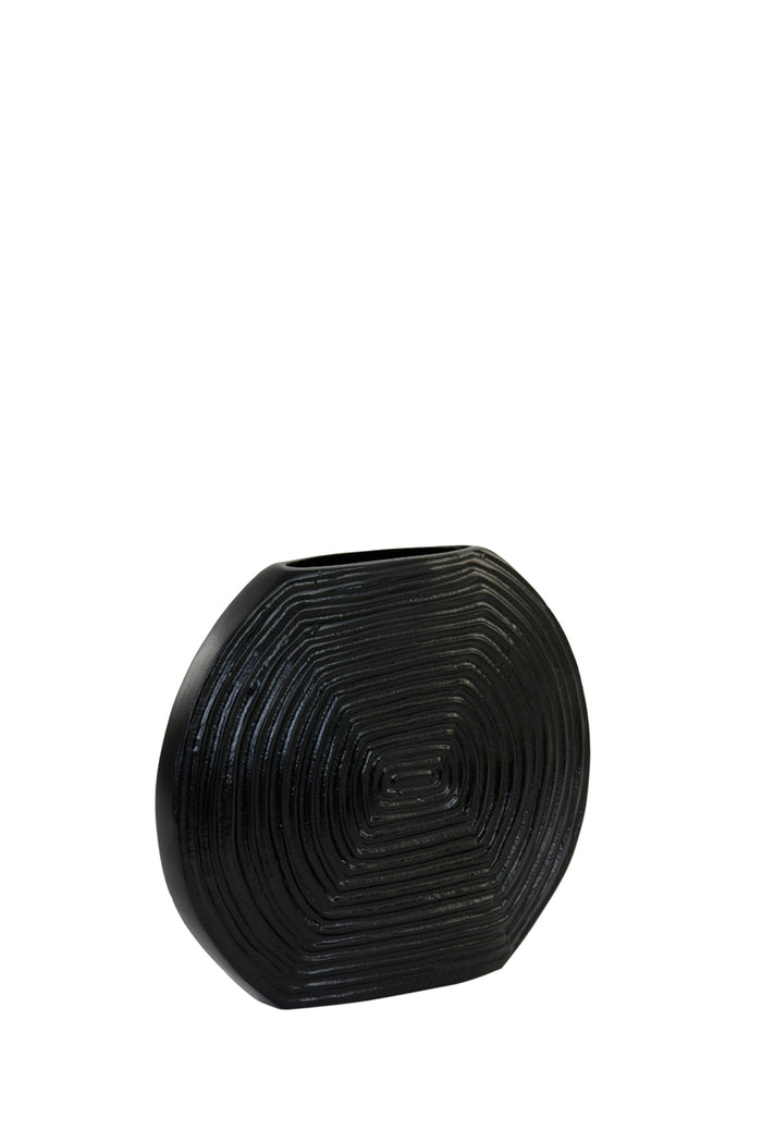 Light & Living Light&living Vaas deco 28x6x27 cm MATANCITO mat zwart