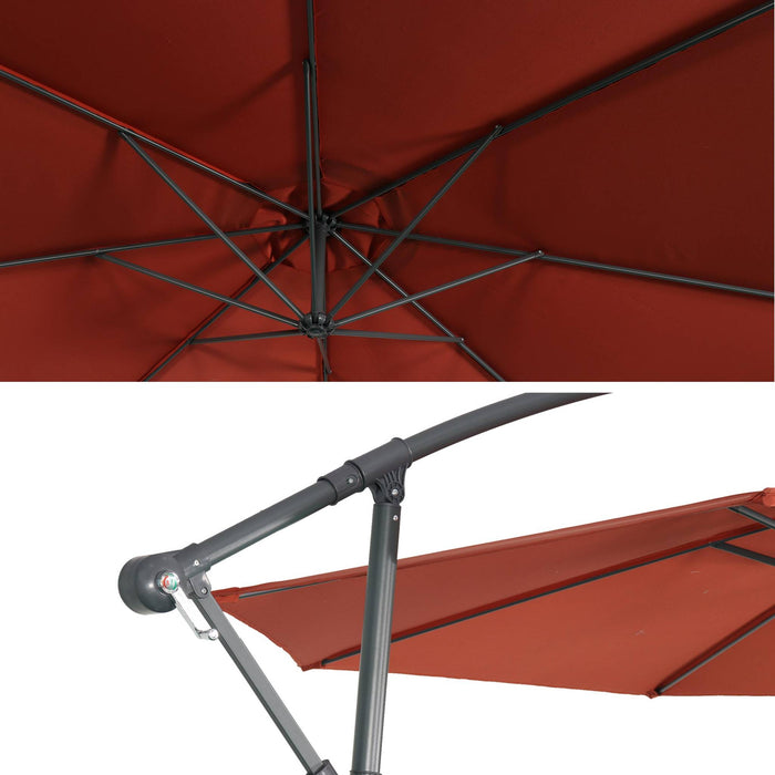 sweeek - Zweefparasol rond 350cm