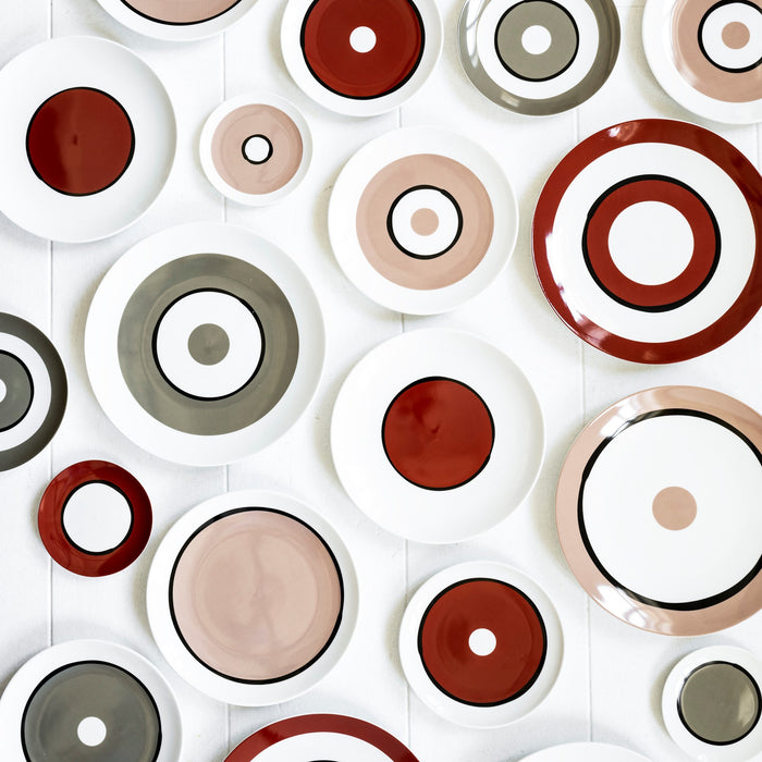 vtwonen Circles Bord Ø 25,5 cm - Red Earth