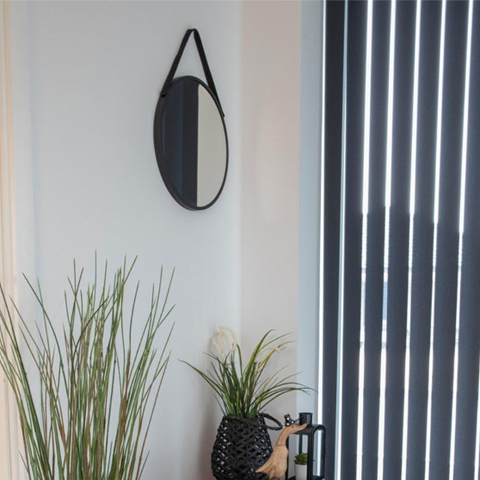 Artichok Sarah Ronde Wandspiegel Zwart -  Ø 38 cm