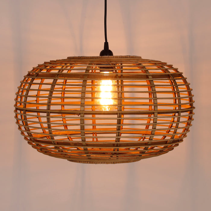 Mica Decorations Page Hanglamp - Ø49 cm - Bamboe - Bruin