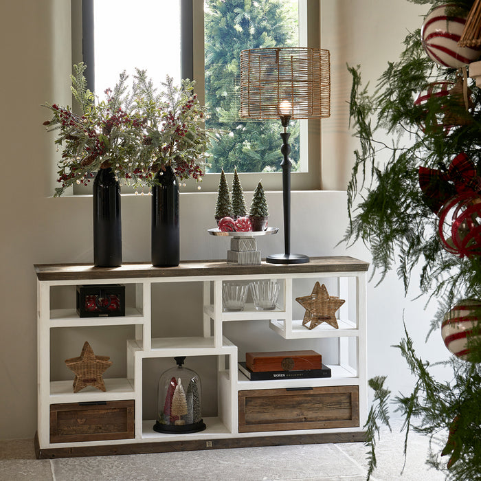 Riviera Maison Waxinelichthouder Rustic Rattan Lovely Star Naturel