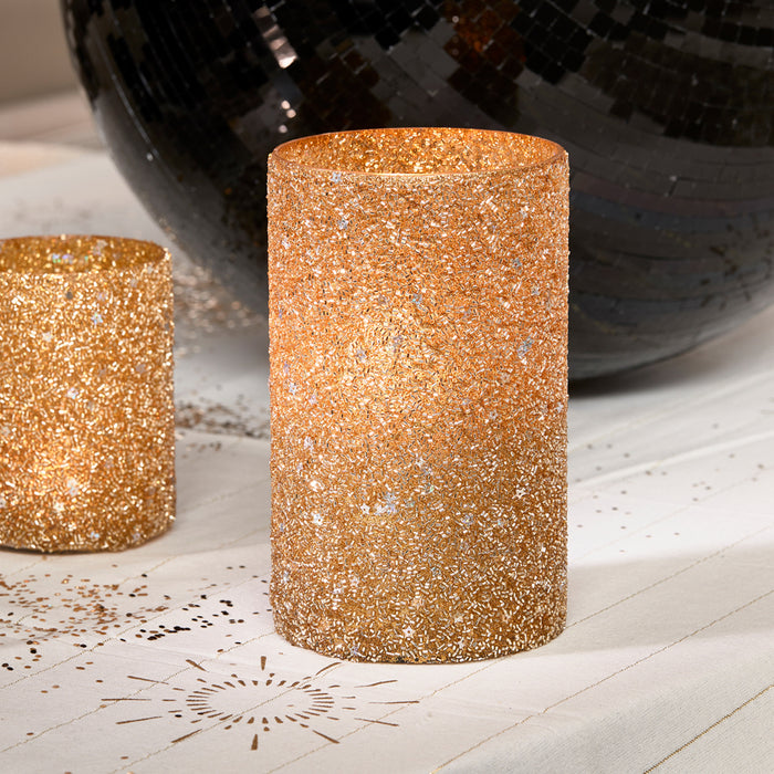 Riviera Maison Waxinelichthouder Winter Glam Goud - Maat L