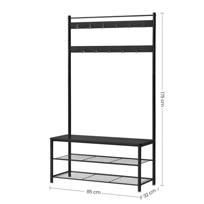 ACAZA Garderoberek Zwart