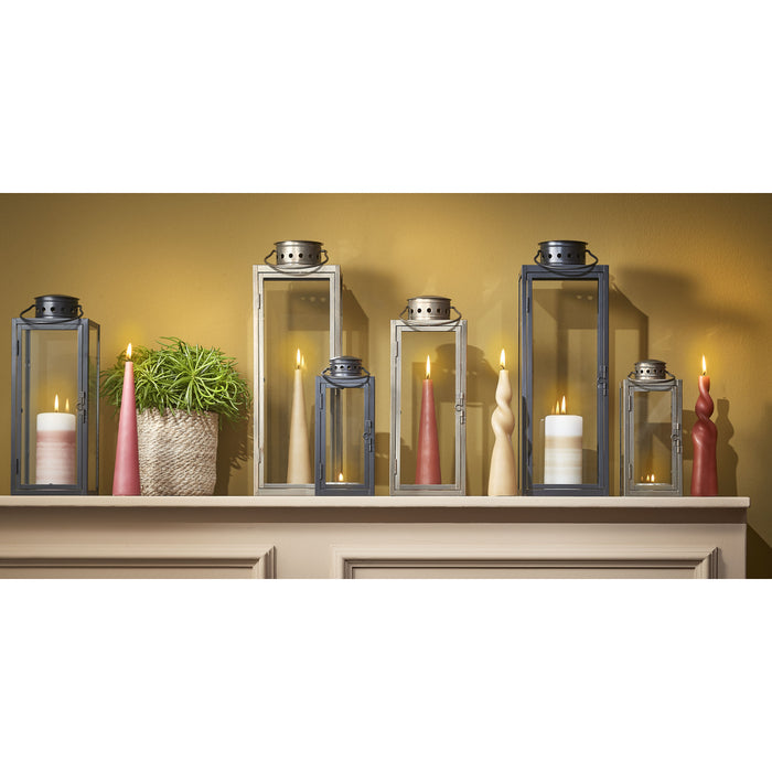 Mica Decorations Arzilla Lantaarn - L13,5 x B13 x H34,5 cm - Zwart