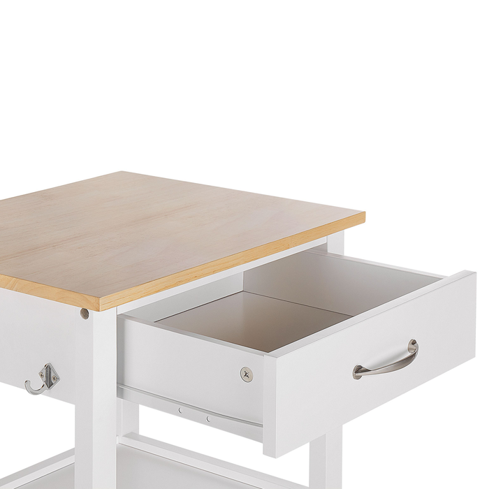 Beliani - SIENA - Keukentrolley - Wit - MDF