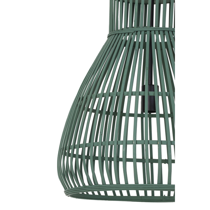 Light & Living Hanglamp Timaka - Rotan Groen - Ø37cm