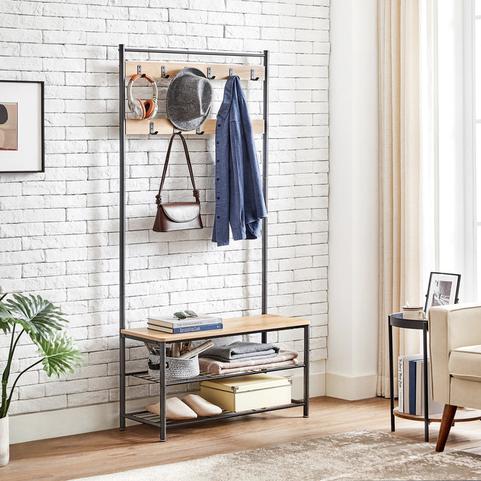 ACAZA Garderoberek Lichte eik