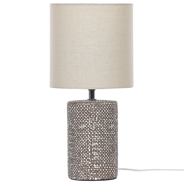 Beliani - IDER - Tafellamp - Bruin - Keramiek