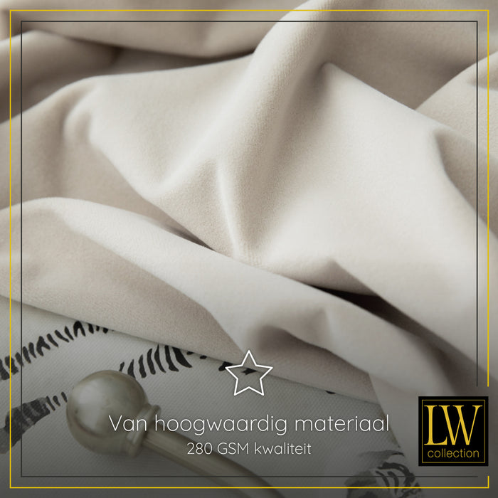 LW Collection Kant en klaar gordijnen beige 140x270cm