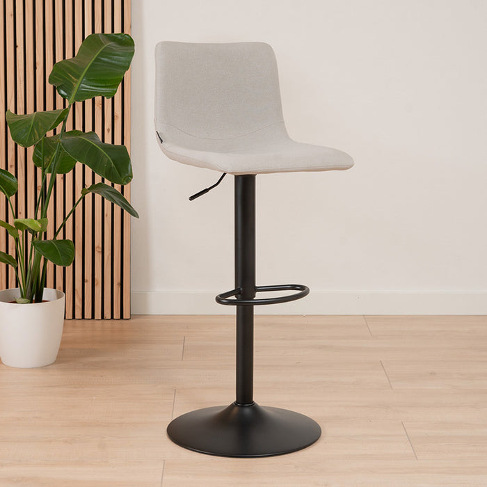 Bronx71 Scandinavische barkruk Eva draaibaar gerecyclede stof grijs