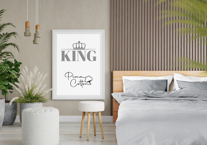 Luxe dekbedovertrek King - 300 TC topkwaliteit - 200x200|220 - l.grijs