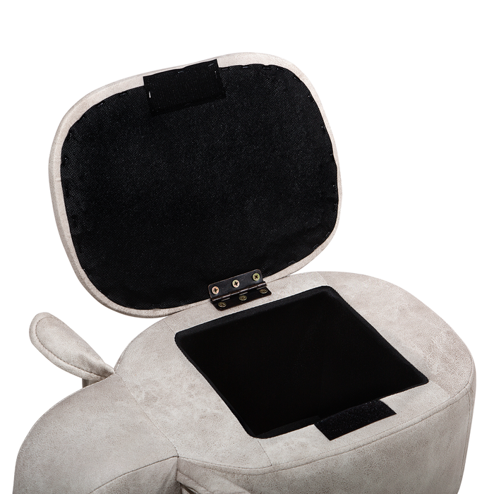 ELEPHANT - Hocker - Grijs - Kunstleer