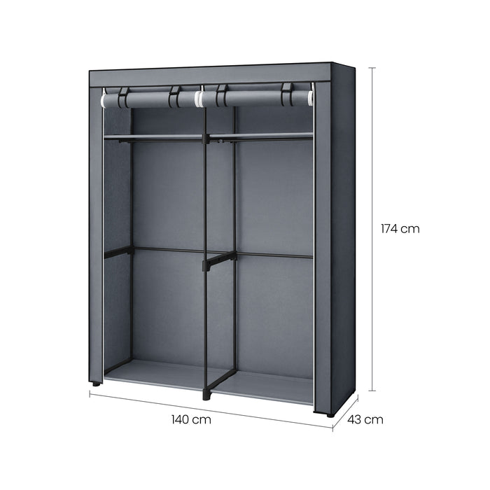 ACAZA Kledingkast Grijs