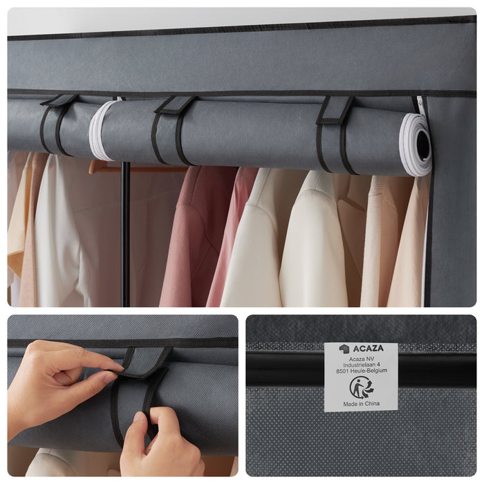 ACAZA Kledingkast Grijs