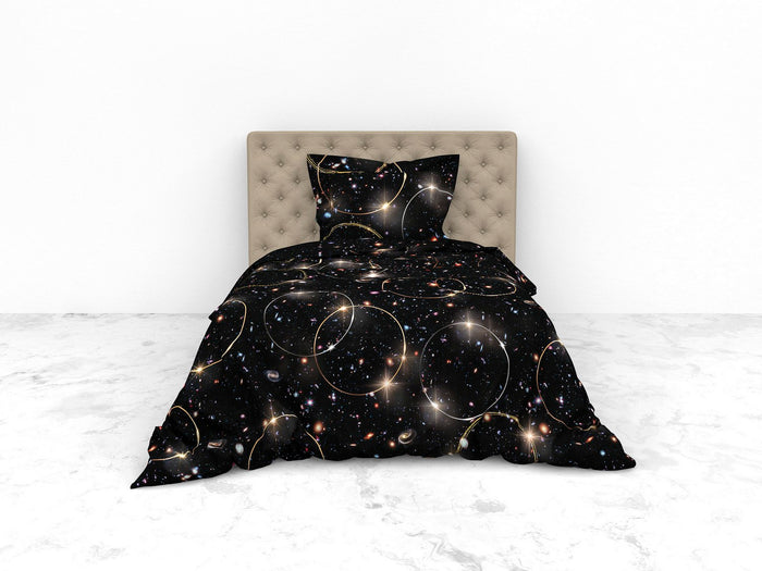 Heckett Lane Dekbedovertrek Katoen Twill Mecury - zwart