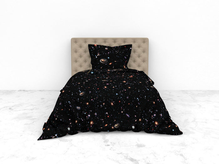 Heckett Lane Dekbedovertrek Katoen Twill Mecury - zwart