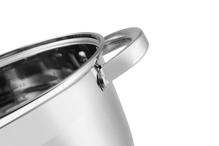 Edenberg Classic Line - Pannenset - RVS - 12 delig - Voorzien Van