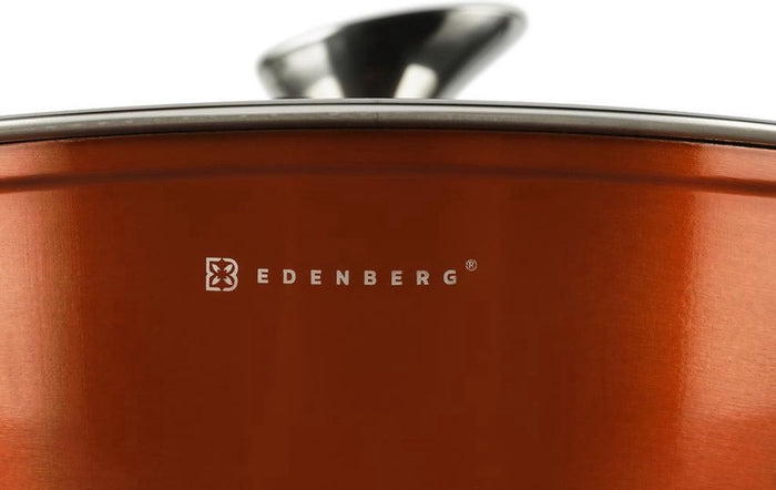 Edenberg Copper Line - 6-delige Luxe Pannenset van Gesmeed Aluminium