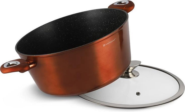 Edenberg Copper Line - 6-delige Luxe Pannenset van Gesmeed Aluminium
