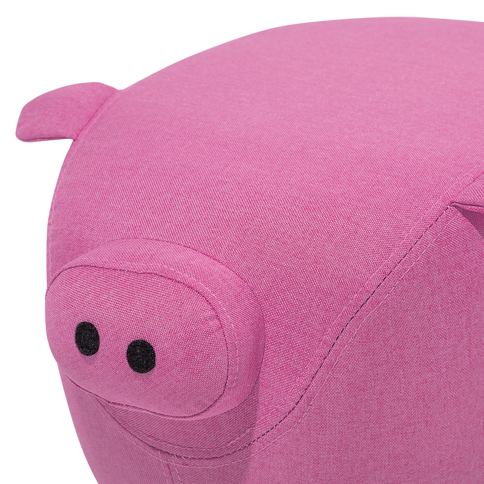 Beliani - PIGGY - Hocker - Roze - Polyester