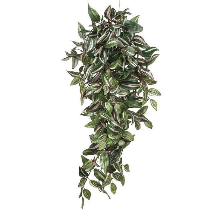 Mica Decorations Tradescantia Kunst Hangplant - H80 cm - Groen