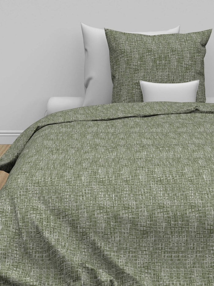 Zo Home Dekbedovertrek Flanel Blitz - kalamata groen