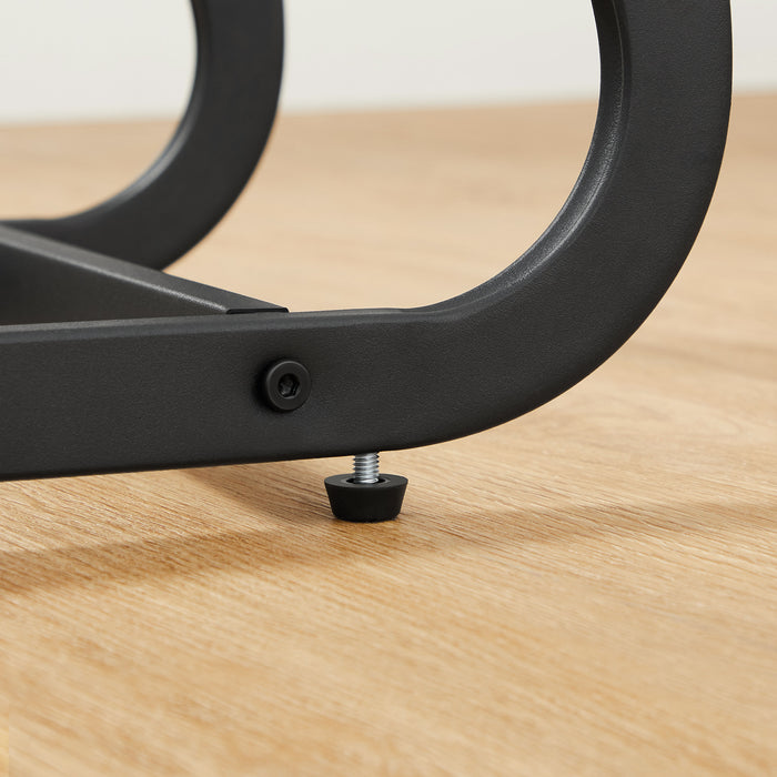 Bijzettafel met Vintage Look, Klein Tafeltje voor Sofa of Bed, 50x62x35 cm, Zwart en Bruin