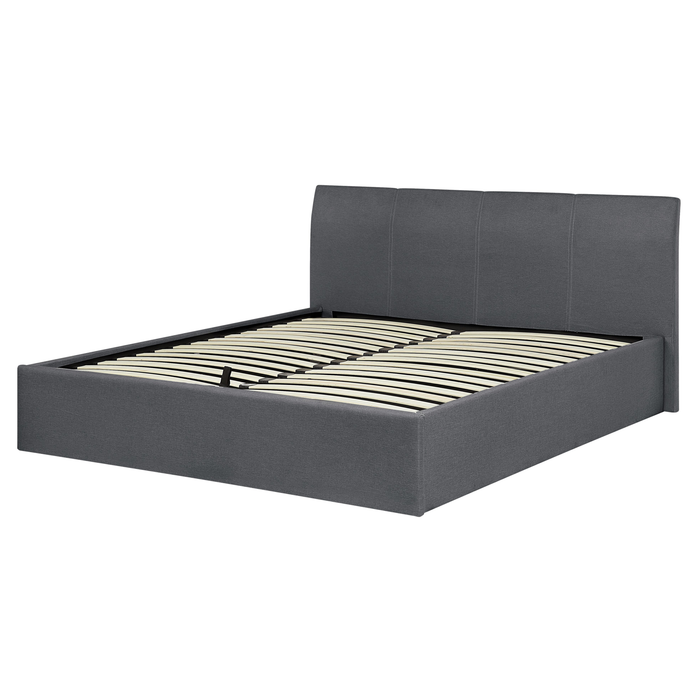 Beliani - ORBEY - Tweepersoonsbed - Grijs - 160 x 200 cm - Polyester