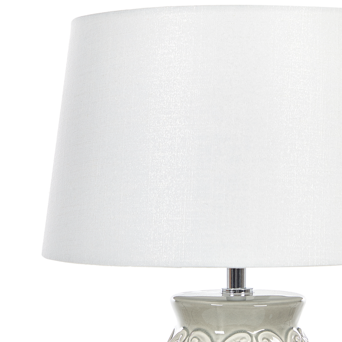 Beliani - KHOPER - Tafellamp - Grijs - Keramiek