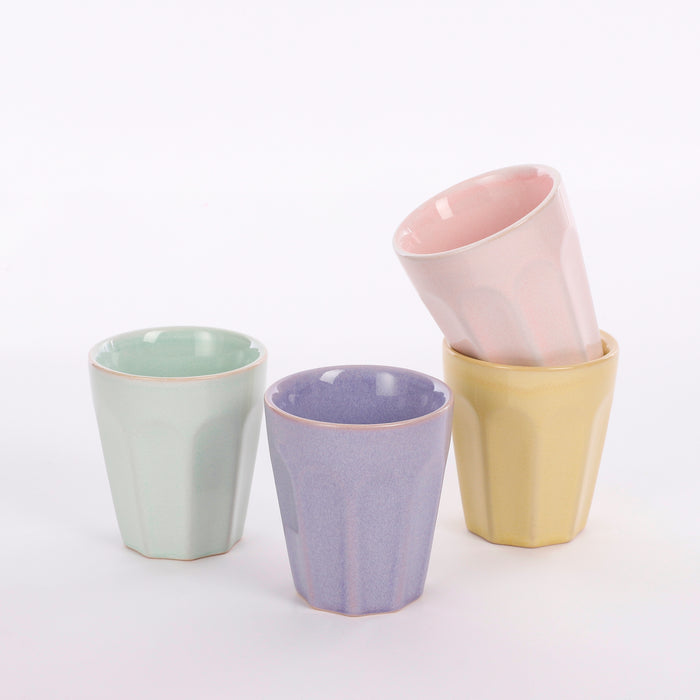 Mica Decorations Rico Bekers - Set van 4 - 170 ml - Pastelkleuren