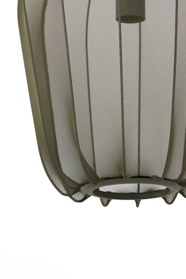 Light & Living Plumeria Hanglamp - M - H 40 x Ø 34 cm - Donkergroen