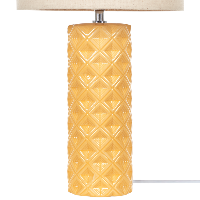 Beliani - BALONNE - Tafellamp - Beige - Keramiek