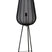 Light & Living Plumeria Vloerlamp - H 132 x Ø 42 cm - Zwart