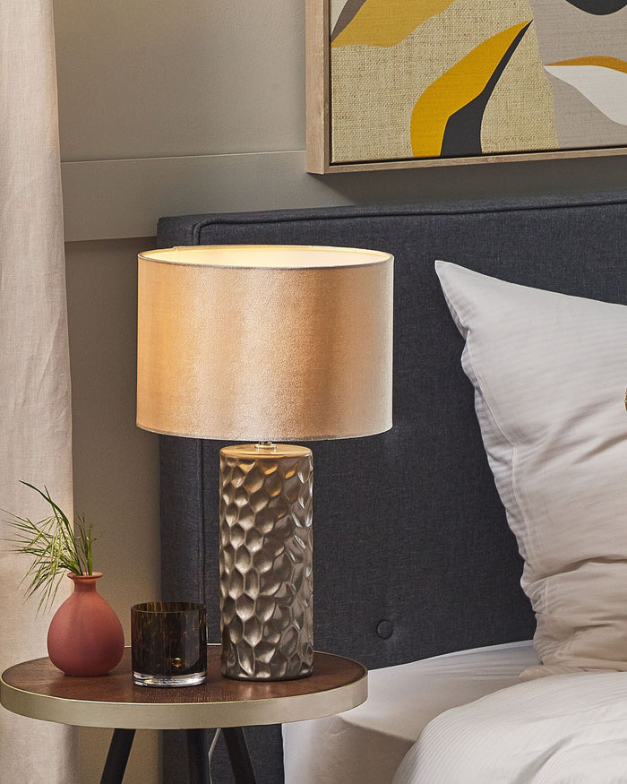 Beliani - SANKURU - Tafellamp - Beige - Keramiek