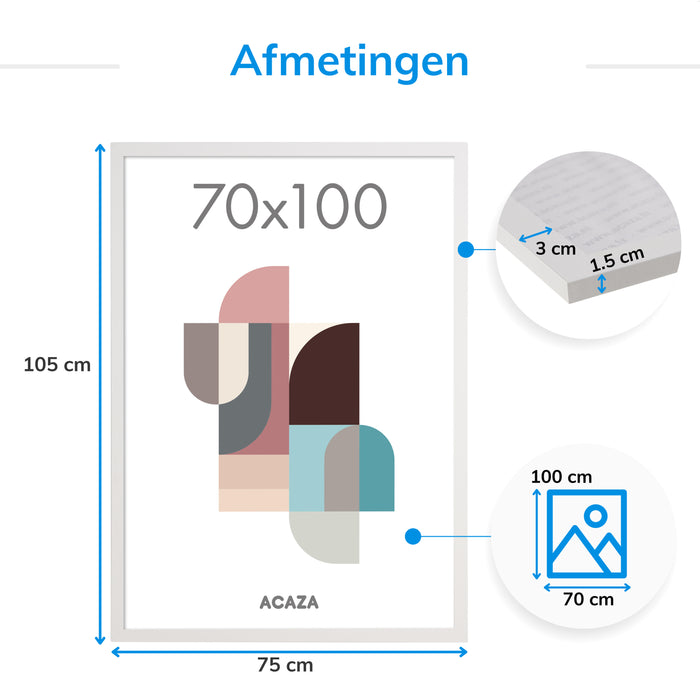 ACAZA Fotokader Wit