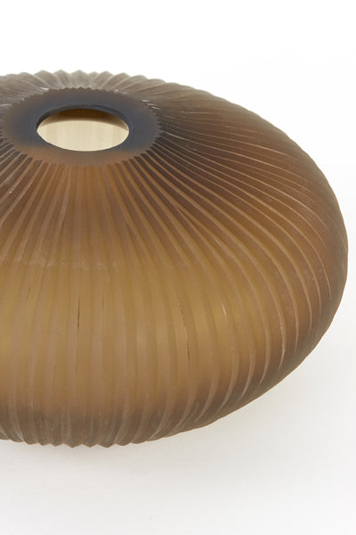 D - Light & Living - Vaas MOLEXA - Ø21x10.5cm - Bruin