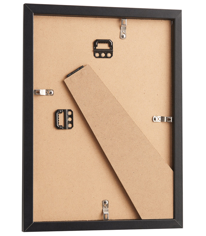 Set van 2 Fotokaders - A4 formaat - Foto Lijsten in MDF Hout - Zwart