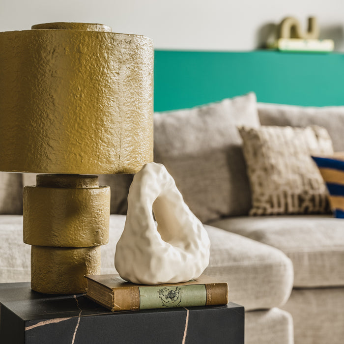 HKliving Gesso Tafellamp - Mosterd