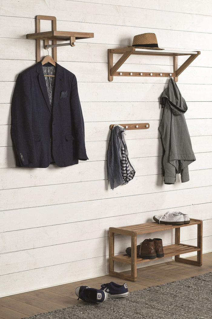 Rowico Home Metro eikenhouten kapstok naturel - 6 haakjes - 65 cm