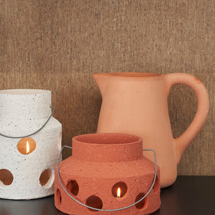 Mica Decorations Pietra Lantaarn - H25 x Ø19 cm - Beige