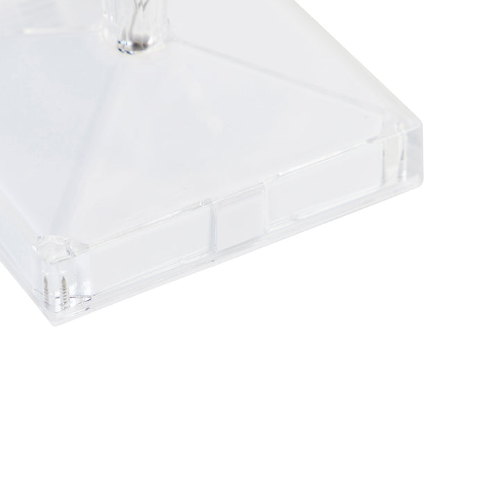 QAZQA Tafellamp transparant incl. LED IP54 oplaadbaar - Crystal